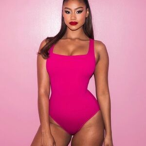 Vibrant Pink One-Piece Swimsuit